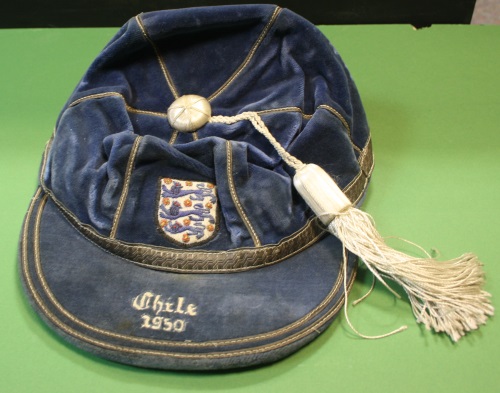 1950 england football cap v chile sir-tom-finney